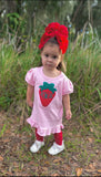 Berry 🍓 Bow 🎀 Monogram Baby, Toddler, Girl Tee & Onesie