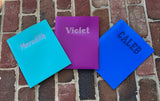 Embroidered Name Folder