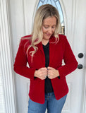 Red Velvet Blazer