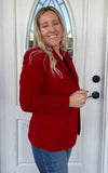 Red Velvet Blazer