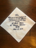 Father of the Bride/Groom - Embroidered Custom Message