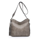 Nina Whipstitch Crossbody w/ Dual Zip Compartments