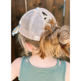 KIDS Criss Cross PONYTAIL Hats 👧