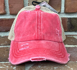 Criss Cross PONYTAIL Hat