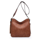 Nina Whipstitch Crossbody w/ Dual Zip Compartments