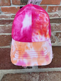 Tie Dye Criss Cross PONYTAIL Hat