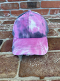 Tie Dye Criss Cross PONYTAIL Hat