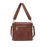 Lorelei Double Zip Whipstitch Trim Crossbody