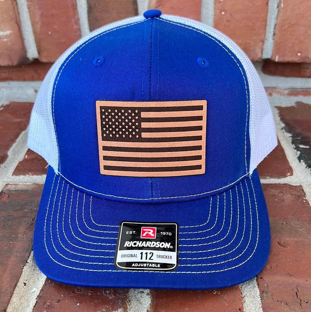 American Flag Leather Patch Hats~Solids – Ava's Violet