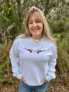 Strawberry Vine & Bow Sweatshirt/Tee