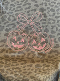 Jack-O-Lantern 🎃 & Bows 🎀 Embroidered Tee