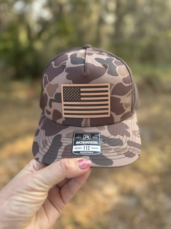 Duck Camo 🦆 American Flag 🇺🇸 Hat