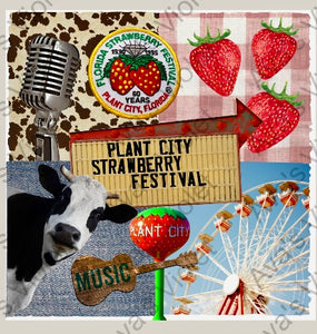 Strawberry 🍓 Festival 🎡 Collage Tee