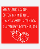 Strawberry 🍓 Festival Poem Tee-Customize Yours!