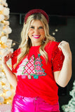 Festive Sequin Sleeve Top