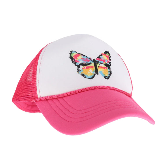 Kids Multi-color Abstract Butterfly Hat