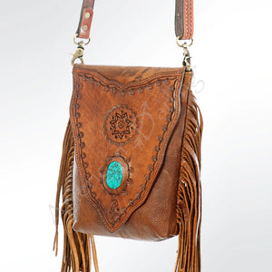 Bonnie- Leather Handcarved Crossbody