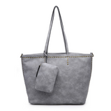 Sallie Studded Tote w/Small Wallet