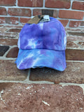 Tie Dye Criss Cross PONYTAIL Hat