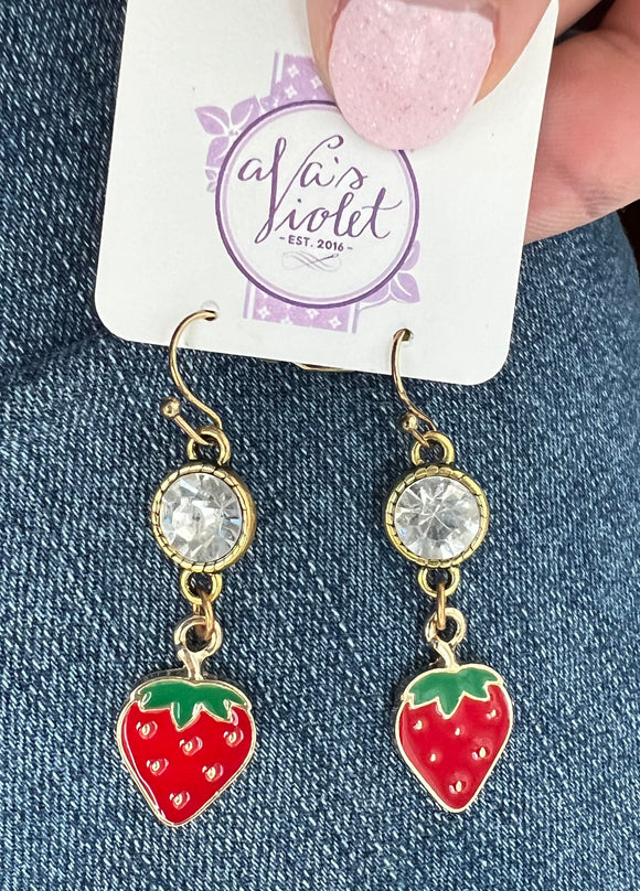 Strawberry Drops With Crystal