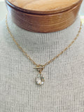 Tear Drop Crystal Necklace