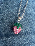 Strawberry Crystal Necklace