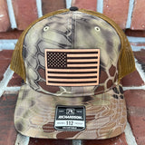 American Flag Leather Patch Hats~Patterns