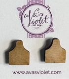 Wooden Stud Earrings