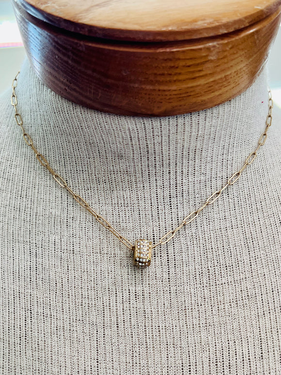 Gold & Crystal Necklace